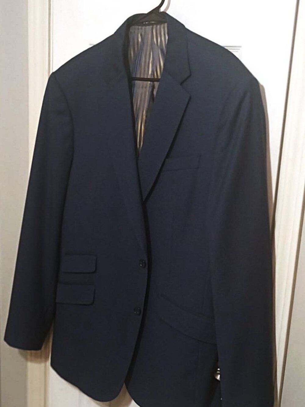 Princeton Douglass Wayne Men 2 Button Blue Blazer  48L